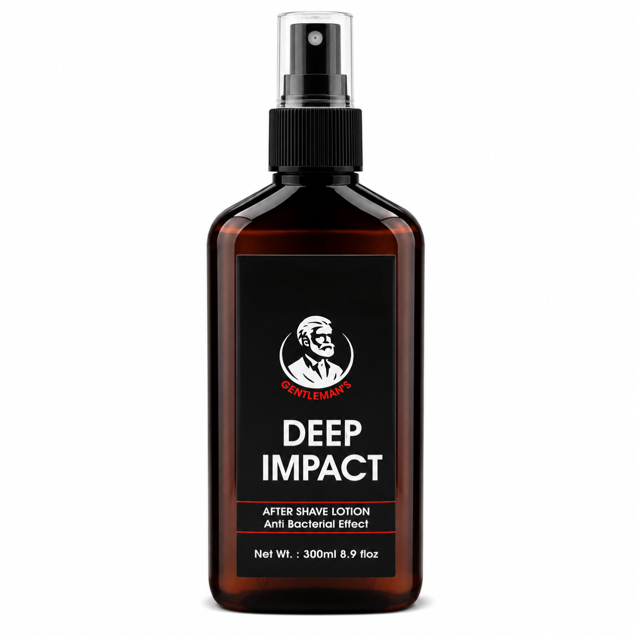 Gentleman's Deep Impact Premium After Shave Lotion for Men | Anti-Bacterial Protection | Refreshing Post-Shave Care | 300ml