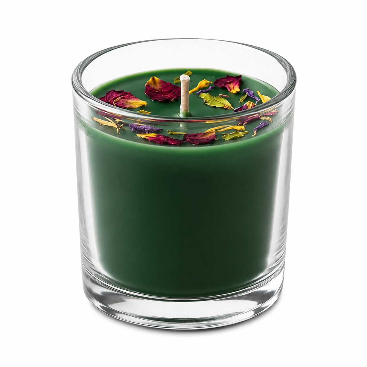 Luxury Scented Glass Jar Candle | Premium Soy Wax Aromatherapy Candle with Dried Flowers | Home Décor, Relaxation & Gifting