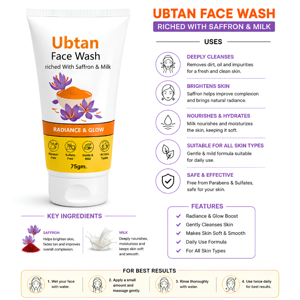 Pure Glow Ubtan Face Wash - Image 2