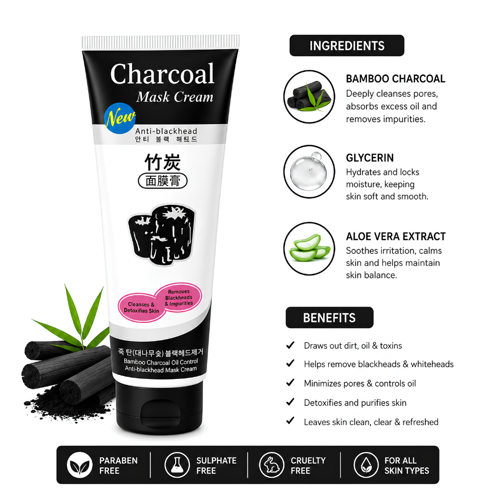 Charcoal Mask Cream - Image 2