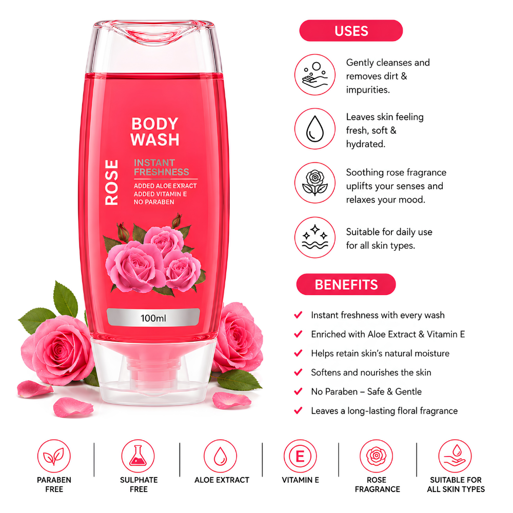 Rose Body Wash - Image 2